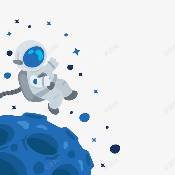 外太空宇航员png免抠素材_新图网 https://ixintu.com PNG免抠图 PNG免抠图下载 卡通 探索 月球 月球PNG图 空间站 银河系