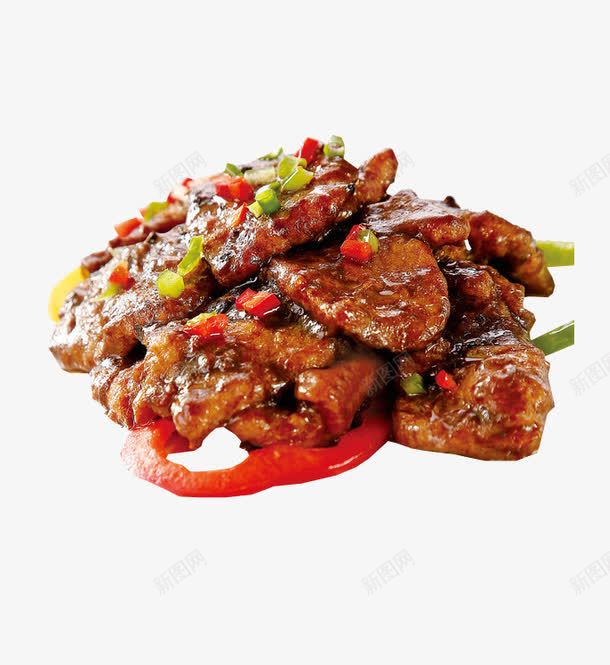 黑椒牛柳png免抠素材_新图网 https://ixintu.com 双椒 炒菜 牛肉 红椒 美食 葱花 铁板牛柳 青椒 黑椒 黑椒牛柳