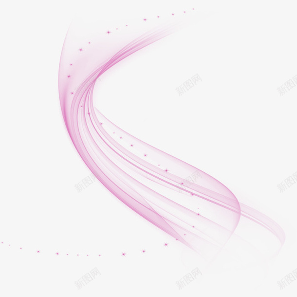 粉色曲线炫光效果元素png免抠素材_新图网 https://ixintu.com 免抠PNG 效果元素 曲线 曲线图案 炫光 粉色