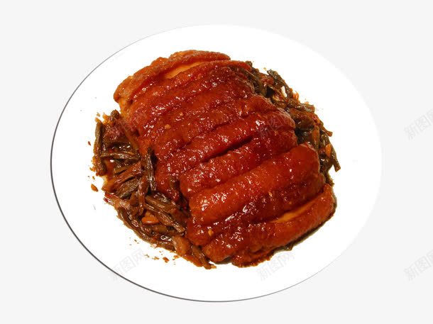 梅菜扣肉png免抠素材_新图网 https://ixintu.com 梅干菜 淮扬菜 猪肉 美食