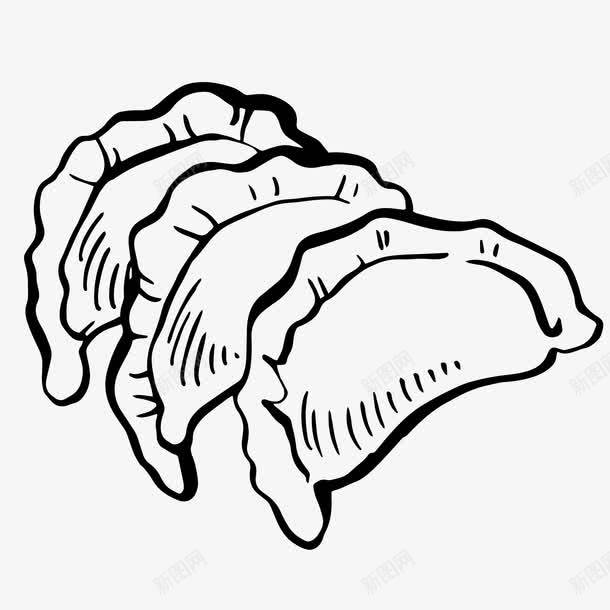 卡通手绘可爱的饺子png免抠素材_新图网 https://ixintu.com 传统美食 卡通手绘 可爱 插画 食品餐饮 饺子