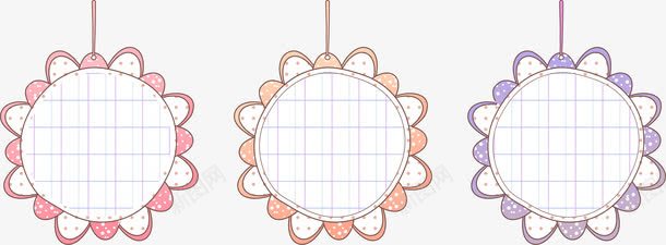 花朵边框矢量图ai免抠素材_新图网 https://ixintu.com AI 卡通 可爱 吊牌 手绘 线条 花朵 边框 矢量图