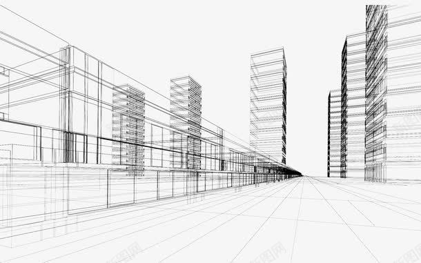 铅笔画城市海报背景png免抠素材_新图网 https://ixintu.com 城市 海报 背景 铅笔画