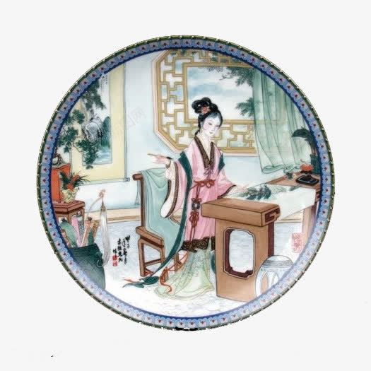 古代女孩子png免抠素材_新图网 https://ixintu.com 大家闺秀 山水画 水墨