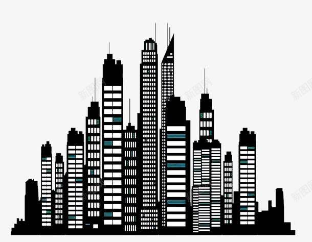 楼房剪影东京建筑png免抠素材_新图网 https://ixintu.com 东京城市 东京建筑 剪影 卡通 扁平元宝 碎片大厦 简笔画 高楼大厦 黑色