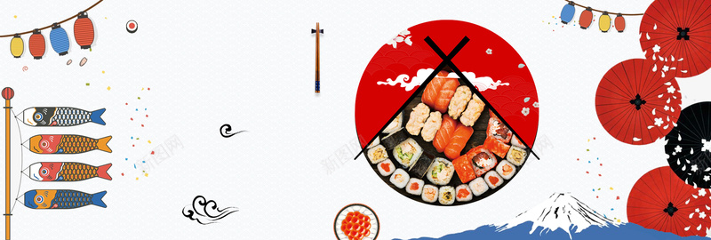 浅色食品日本料理寿司淘宝bannerpsd设计背景_新图网 https://ixintu.com anner banner 寿司 料理 日本 浅色 淘宝 美食 食品