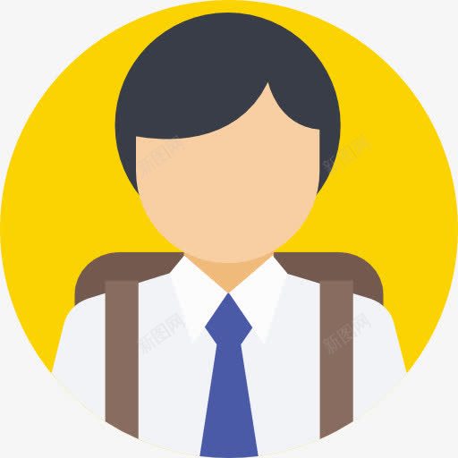 学生图标png_新图网 https://ixintu.com 人 头像 生男孩 用户 社会 简介