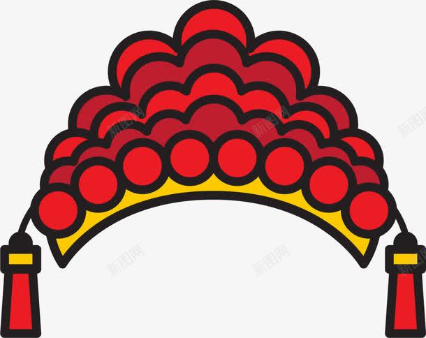 红色中国风凤冠头饰png免抠素材_新图网 https://ixintu.com 凤冠 头饰 婚庆 婚礼 新娘头冠 浪漫 爱情