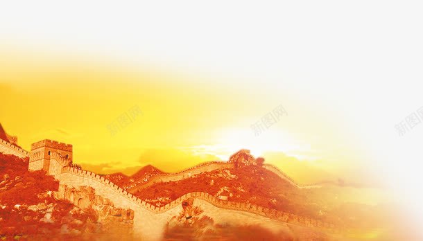 国庆节png免抠素材_新图网 https://ixintu.com 101 万里长城 十月一日 国庆 国庆节 国庆节素材 山水长城 长城 长城画 风景