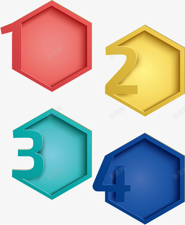 凹凸图形与数字矢量图eps免抠素材_新图网 https://ixintu.com 凹凸图形 分类 数字 数字分类 统计 矢量图
