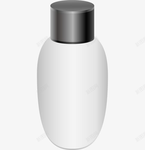 空白化妆品瓶子png免抠素材_新图网 https://ixintu.com 乳液 化妆品瓶子模板 爽肤水 白色瓶子
