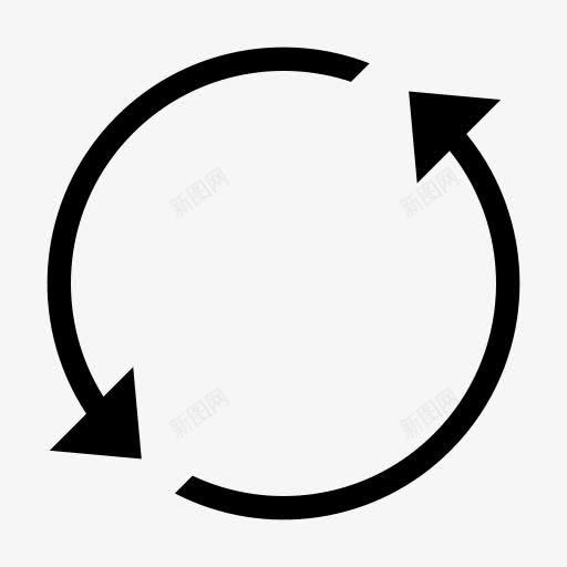 箭头箭备份圈概述脑卒中同步庙图标png_新图网 https://ixintu.com Arrow arrows backup circle outline stroke sync 同步 圈 备份 备份与恢复 概述 箭 箭头 脑卒中