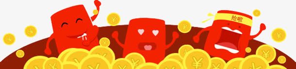 金币的红包png免抠素材_新图网 https://ixintu.com 业务 推出了 流量红包 风靡一时