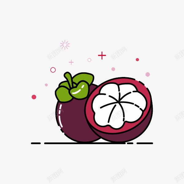 紫色的山竹mbe风格png免抠素材_新图网 https://ixintu.com mbe风格 好吃 山竹 水果 紫色的 美味的