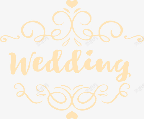 黄色婚礼字母标签png免抠素材_新图网 https://ixintu.com wedding 婚庆 婚礼 字母标签 浪漫 爱心 结婚