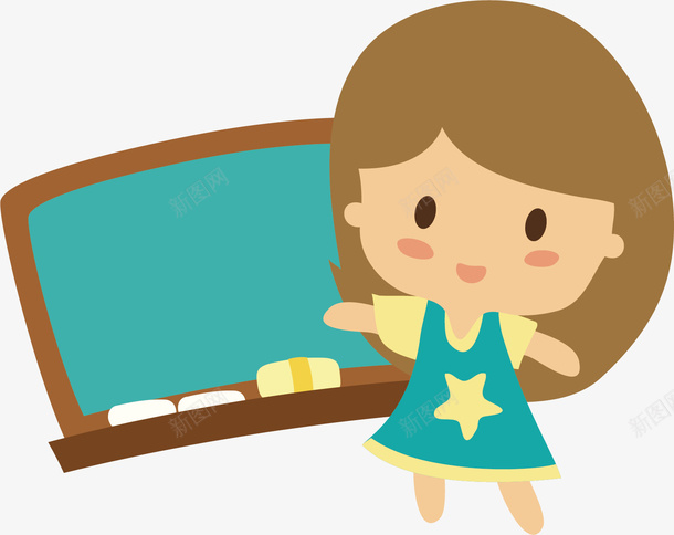 女孩初中学生人物png免抠素材_新图网 https://ixintu.com 中学学生 初中学生 初中学生人物 初中学生文化 放学学生 讲课 黑板