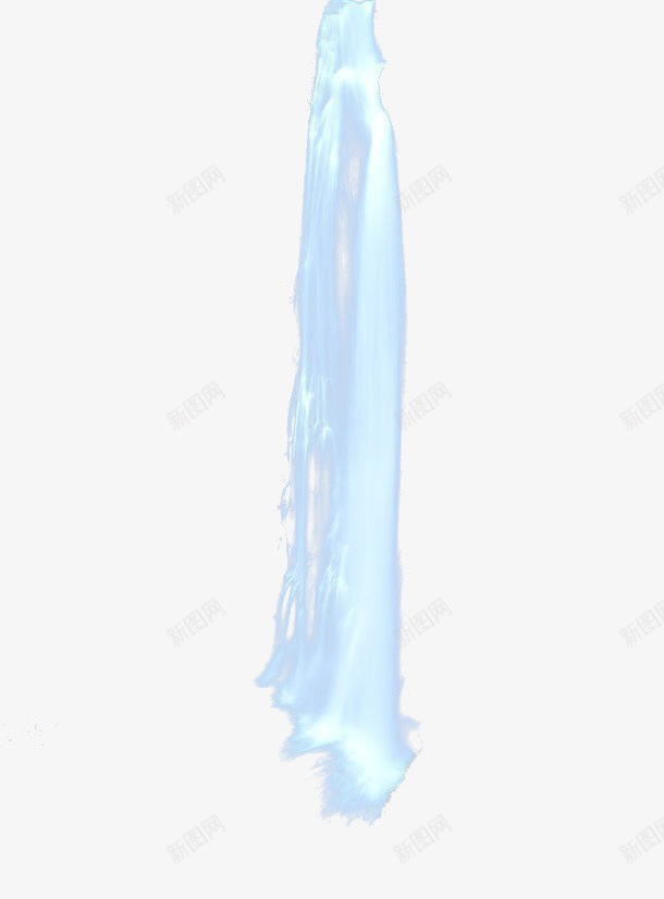 淡蓝色瀑布流png免抠素材_新图网 https://ixintu.com 瀑布 蓝色