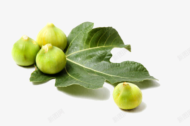 无花果与叶子png免抠素材_新图网 https://ixintu.com 叶子 无花果 无花果叶子 树叶 植物 水果 红心 绿色无花果