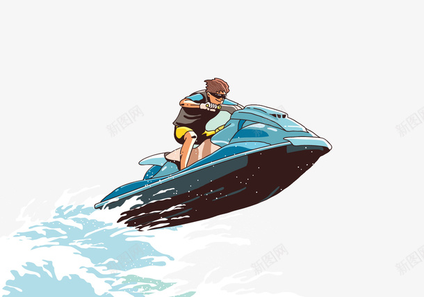 游艇澎湃地冲浪png免抠素材_新图网 https://ixintu.com 冲浪 大浪滔天 大海 海水奔腾 海浪 游艇 澎湃