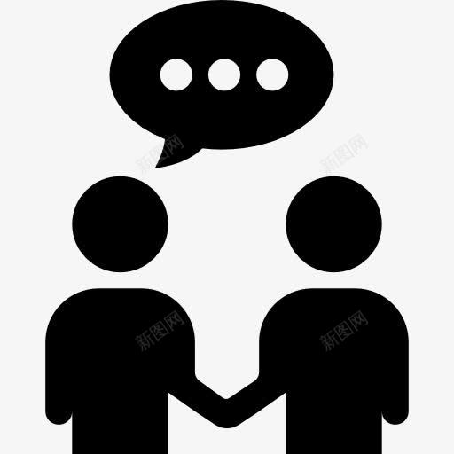 商人的贸易交流图标png_新图网 https://ixintu.com 人员 商业 商人 沟通 贸易 面对面交流
