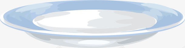 蓝色手绘盘子png免抠素材_新图网 https://ixintu.com 图案 手绘 水彩画 盘子 蓝色 装饰图案 颜料 餐饮