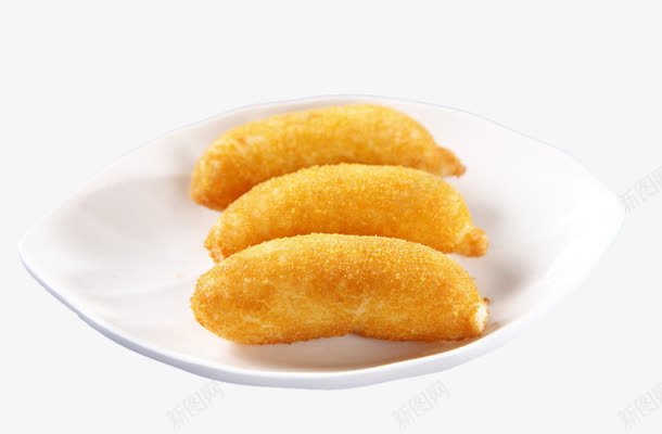 脆皮香蕉png免抠素材_新图网 https://ixintu.com 大香蕉大 油炸 美食 黄色
