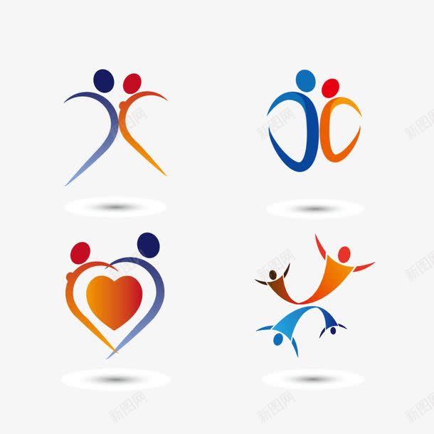 人形LOGO矢量图图标eps_新图网 https://ixintu.com 企业文化 商务 商标 简洁 蓝色 矢量图