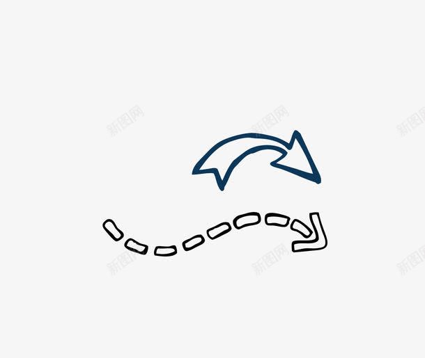 弧形箭头图标png_新图网 https://ixintu.com ai格式 icon 创意 弧形 弧线箭头 时尚 曲线 流线 潮流 炫彩 箭头