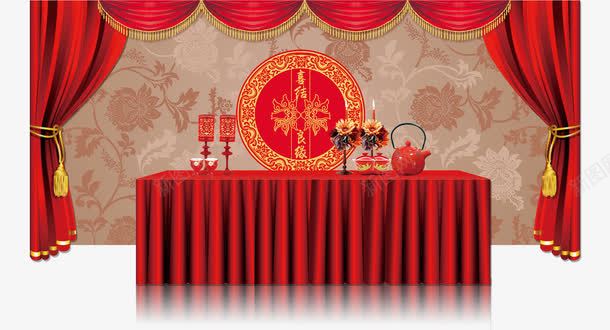 婚礼效果图png免抠素材_新图网 https://ixintu.com psd 中式婚礼 复古 婚礼效果图 婚礼效果图免费下载 签到区 红色