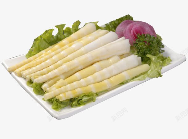 竹笋png免抠素材_新图网 https://ixintu.com 中华美食 中国菜 火锅配菜 绿色蔬菜 菜
