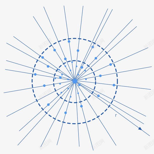 蓝色几何化学科技元素png免抠素材_新图网 https://ixintu.com 几何 分子元素 化学 医药 生物 科学 科学设计元素 科幻插图 科技 线条 细胞