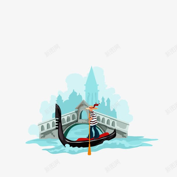 水彩意大利旅行元素威尼斯png免抠素材_新图网 https://ixintu.com 威尼斯建筑 水彩意大利旅行元素
