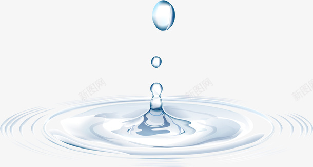 落在水面上的水滴png免抠素材_新图网 https://ixintu.com 卡通水滴 手绘水珠 插画水面 效果图 水滴 水珠 水面