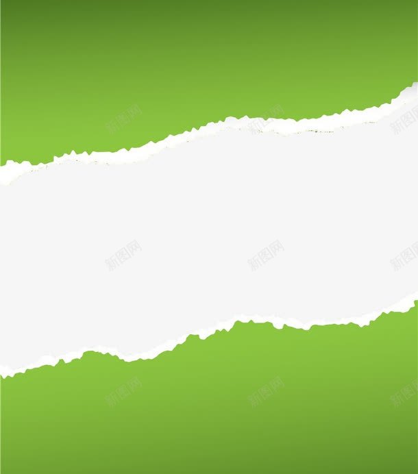 撕纸特效png免抠素材_新图网 https://ixintu.com 手撕纸效果 撕开 渐变 纸张 绿色
