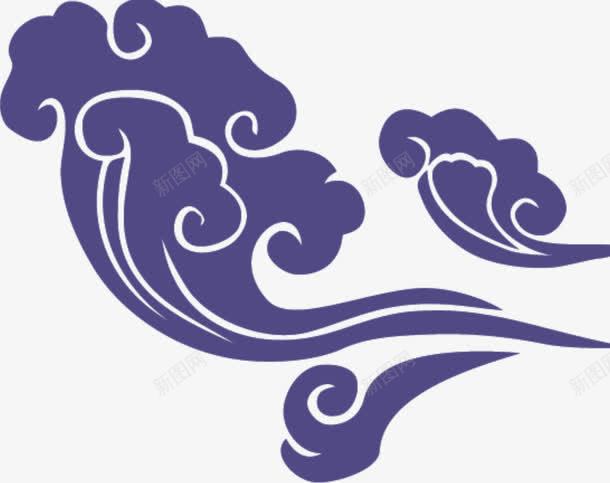 蓝色祥云花纹招聘png免抠素材_新图网 https://ixintu.com 招聘 祥云 花纹 蓝色