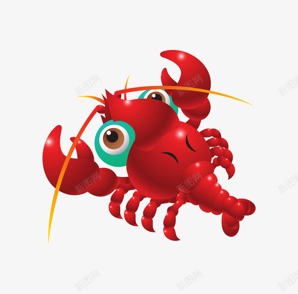 卡通装饰手绘海洋生物海报虾png免抠素材_新图网 https://ixintu.com 动物插画 卡通海洋生物 卡通装饰手绘海洋生物海报设计虾子免费下载 广告设计 手绘唯美海洋生物 旅游宣传册设计 海报设计 虾子