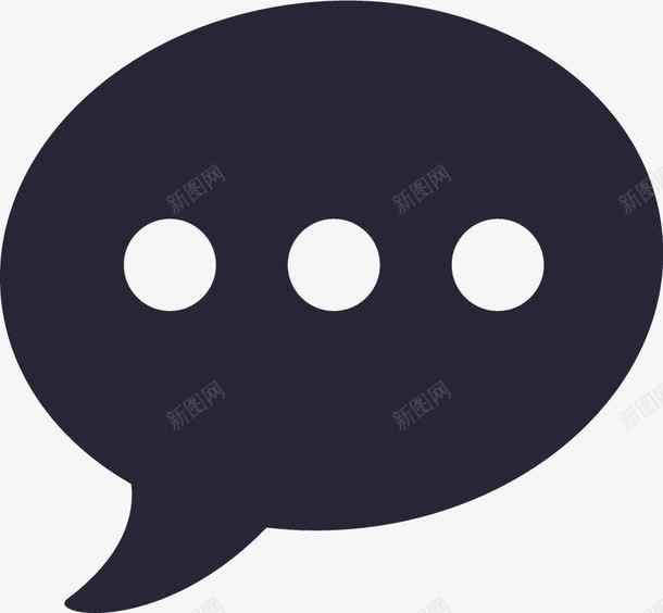 新消息图标png_新图网 https://ixintu.com bubble message new text 三个圆点 图标 手机 手机消息 提醒 文本 新消息 泡沫 消息 消息发送 白色圆点 简约 黑色背景