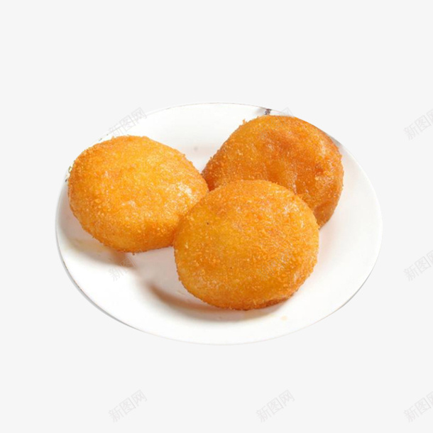 金黄色的南瓜饼png免抠素材_新图网 https://ixintu.com 中式甜品 中式美食 中式食品 白色的碟子 美食设计 零食设计 餐饮设计
