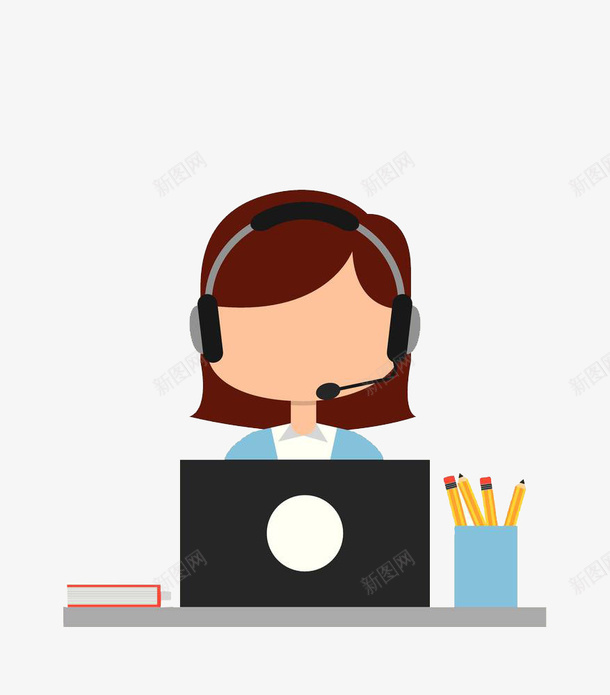 卡通人物插图客户沟通图标png_新图网 https://ixintu.com 卡通人物图标 商务协调 商务洽谈 客户之间 客户服务 客户沟通 沟通