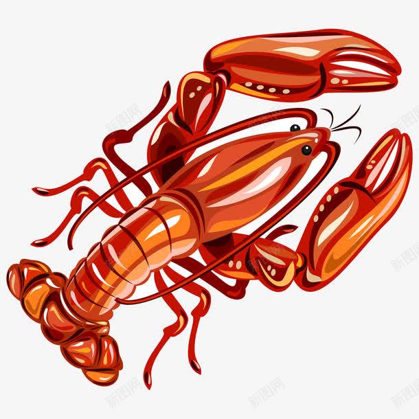 小龙虾矢量图eps免抠素材_新图网 https://ixintu.com AE 儿童插画 卡通 小龙虾 手绘 水彩 百科全书插画 矢量文件 矢量图
