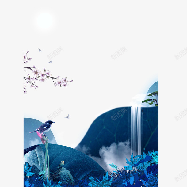 清明水墨山水花鸟风景png免抠素材_新图网 https://ixintu.com 中国风 山水 山水风景 春天 梅花 水墨画 水墨花鸟 清新 清明 清明水墨山水花鸟风景PNG免抠素材免费下载