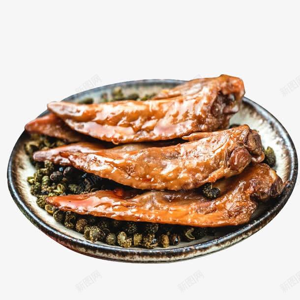 麻辣鸭翅png免抠素材_新图网 https://ixintu.com 一盘鸭翅 美食 翅尖 肉类 花椒 麻辣