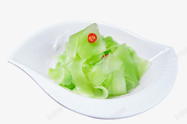 凉拌莴笋png免抠素材_新图网 https://ixintu.com 凉拌菜 绿色 绿色食物 美食 莴笋