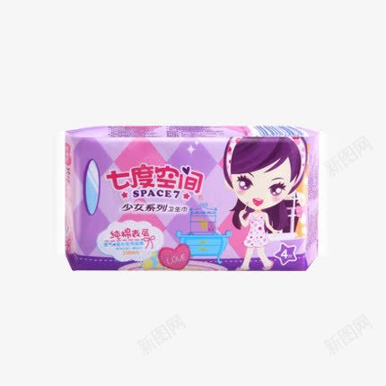 七度空间紫色包装产品实物png免抠素材_新图网 https://ixintu.com 七度空间 产品实物 包装 卫生巾 女性用品 日用百货 紫色