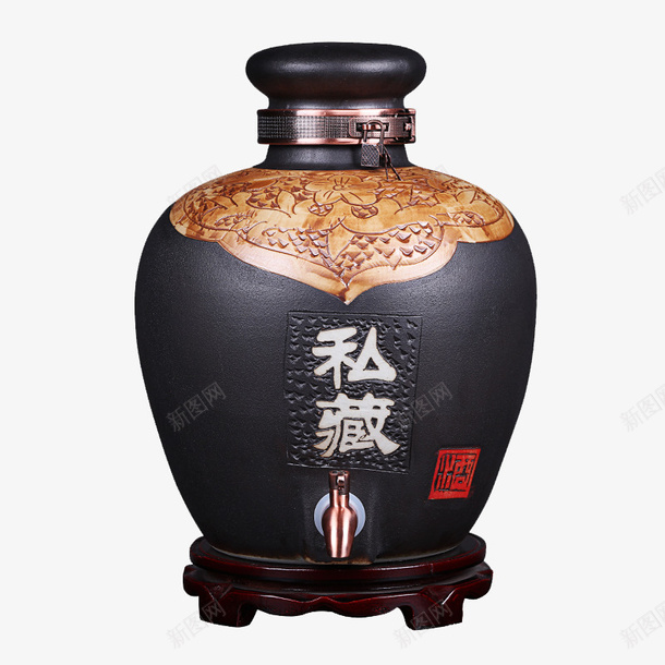 大气灰色泡酒瓶png免抠素材_新图网 https://ixintu.com 仿古家用酒壶 古风酒坛 带龙头酒瓶 彩陶泡酒瓶 泡酒瓶 装酒坛子 陶瓷酒坛