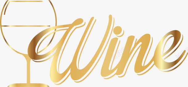 金色红酒装饰图案png免抠素材_新图网 https://ixintu.com wine 免抠PNG 渐变 红酒 葡萄酒 酒杯 高档 高脚杯