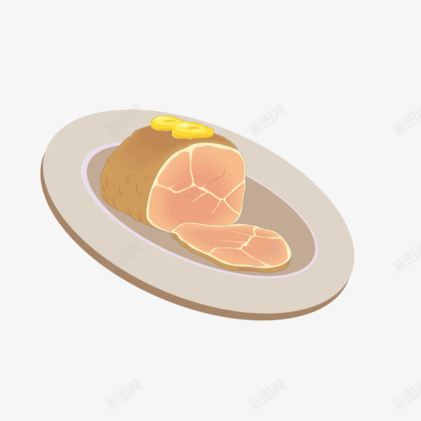 火腿大鱼大肉食材png免抠素材_新图网 https://ixintu.com 切肉 卡通 大刀肉 大刀肉辣条 大鱼大肉食材 妈妈大刀肉 素大刀肉