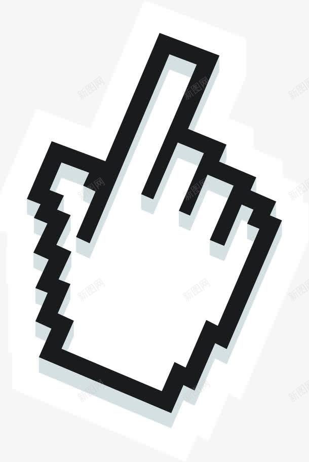 鼠标手势点击指针图标png_新图网 https://ixintu.com 手势指针 手势鼠标 指针 点击 电脑鼠标指针 鼠标点击指针 鼠标符号