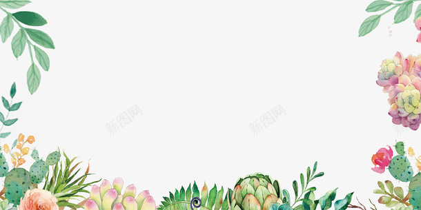 手绘清新春暖花开海报背景psd免抠素材_新图网 https://ixintu.com 手绘 春暖花开 树叶 海报 清新 花朵