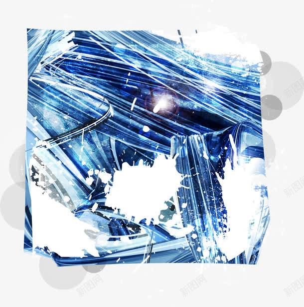 科技动感png免抠素材_新图网 https://ixintu.com 光晕 动感 泼墨 流线 渐变 潮流 炫酷 科技 线条 维度 蓝 速度